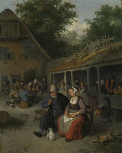 Country Inn by Cornelis Dusart